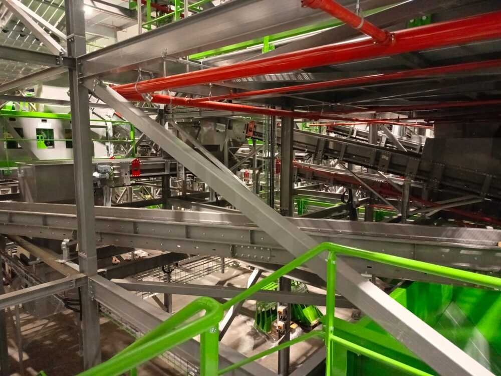 Montáž třídící linky