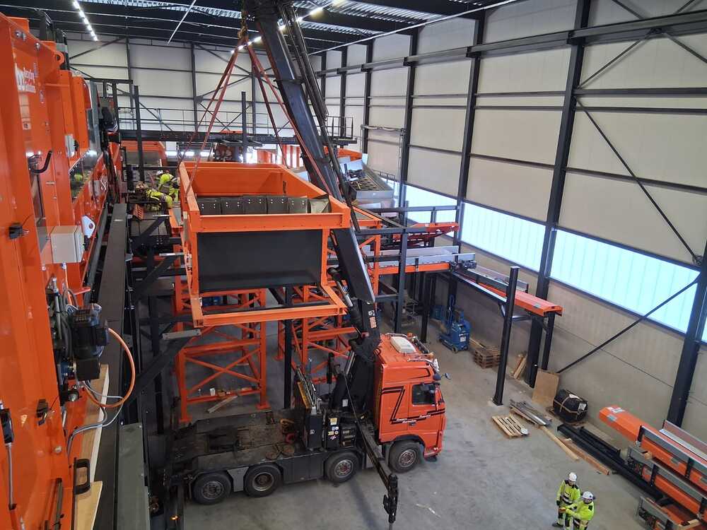 Montáž třídící linky na plastový odpad