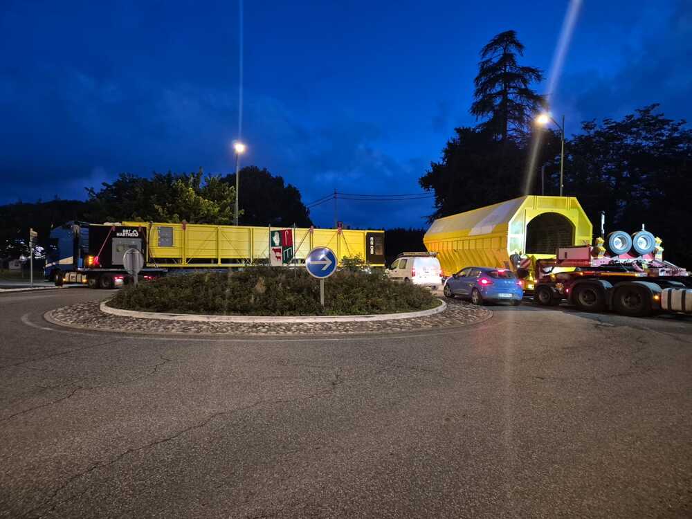 Montáž linky na třídění odpadu